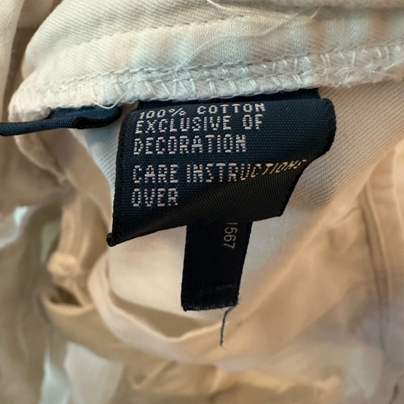 Polo by Ralph Lauren Prospect Short Men's White Flat Front Shorts With Logo - Picture 7 of 7